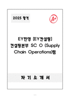 A+ EY한영 [EY컨설팅] 컨설팅본부 SC O (Supply Chain Operations)팀 자소서와 면접자료-1