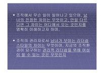 [여성학] 조직과 여성적 가치에 관한 발표자료입니다.-2