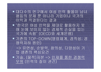 [여성학] 조직과 여성적 가치에 관한 발표자료입니다.-9