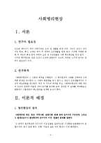 [경영학과] 사회병리현상-2