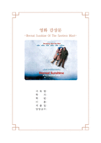 [영화감상문] 이터널 선샤인 감상문-1