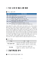 [경영학] 두산 소개 및 M&A 시행 배경-1