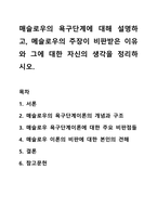 매슬로우의 욕구단계에 대해 설명하고, 메슬로우의 주장이 비판받은 이유와 그에 대한 자신의 생각을 정리하시오.-1