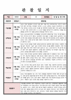 관찰일지 만 3세 관찰 및 발달평가 5명 내용풍부하게 작성함-6