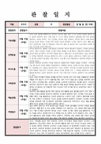 관찰일지 만 5세 관찰 및 발달평가 5명 내용풍부하게 작성함-2