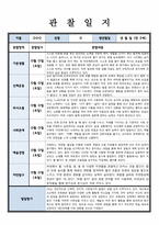 관찰일지 만 2세 관찰 및 발달평가 1학기 분량 내용길고 풍부-2