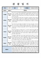 관찰일지 만 2세 관찰 및 발달평가 1학기 분량 내용길고 풍부-6