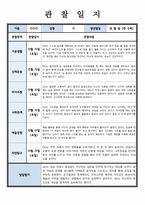 관찰일지 만 5세 관찰 및 발달평가 1학기 분량 ( 내용길고 풍부하게 작성한 관찰일지 )-6