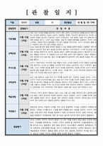 [유아관찰일지] 관찰 및 발달평가 1학기 5회 분량 [ 만 0세]  ( 내용이 다양하고 풍부하게 담겨있습니다)-4