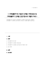 (A+)가족생활주기의 개념과 가족생활주기 단계별 가족건강성을 설명하고 가족생활주기 단계별 건강가정사의 역할 및 자세에 대해 서술-1