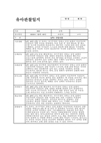 관찰일지 6월 만3세) 15명 종합평가 포함 유아관찰일지-8