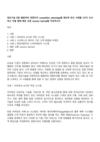 정보기술 IT을 활용하여 경쟁우위 competitive advantage를 확보한 최신 사례를 3가지 조사하고 이를 통해 배운 교훈 Lessons learned을 작성하시오-1