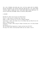 영국의 지역사회복지 발달과정에 대한 보고서를 작성하시오-4