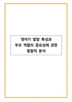 영아기 발달 특성과 부모 역할의 중요성에 관한 종합적 분석-1