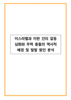 이스라엘과 이란 간의 갈등 심화와 무력 충돌의 역사적 배경 및 발발 원인 분석-1