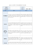 부모상담일지 1세 2학기] 총 9명의 만 1세 유아 대상 2학기 부모상담일지 (기본생활습관, 대인관계, 발달정도 - 언어, 신체 등, 행동특성) 부모상담일지-5