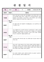 만 3세 관찰 및 발달평가 5명 내용풍부-6