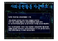 사회공헌활동 사회중시경영 국내국외 사례 발표레포트 A+-7