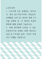 노인간호학 ) 치매 환자에게 나타날 수 있는 신경인지기능 장애로 인해 나타나는 증상 중 5가지-1