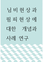 사회학 ) 님비현상과 핌피현상에 대한 개념과 사례 연구-1