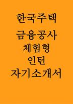 한국주택금융공사 인턴 자소서] 한국주택금융공사 체험형 인턴 자기소개서 한국주택금융공사 최신 전략형 자기소개서 (공사 체험형 인턴 지원동기 및 입사를 통해 기대하고 있는 개인적인 목표)-1