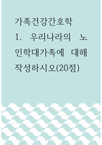 4가족건강간호학 ) 우리나라의 노인학대가족에 대해 작성하시오-1