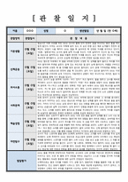 유아관찰일지) 만 0세 관찰 및 발달평가 1학기 6회 분량( 풍부한 내용으로 작성하여 참고하기 용이합니다)-3
