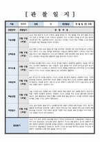 유아관찰일지) 만 3세 관찰 및 발달평가 1학기 6회 분량 (풍부한 내용으로 작성하여 참고하기 용이합니다)-4
