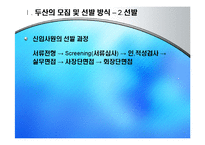 [인적자원관리] 두산 기업의 모집과 선발 현황-7