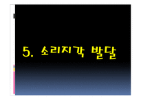 [인간심리] 지각 발달 과정-17