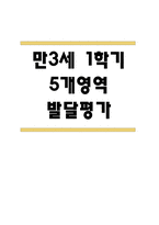 만3세 영아 1년 발달평가 22Page (신체운동건강,의사소통,사회관계,예술경험,자연탐구 평가제 발달평가)-1