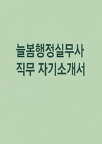 늘봄행정실무사 자소서] 늘봄행정실무사 자기소개서 (늘봄행정실무사 지원동기, 주요경력 및 직무수행계획 등 )늘봄행정실무사 최신 자기소개서 -1