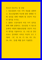 청소년 진로지도 및 상담 ) 1 진로상담의 다섯 가지 목표를 설명하고, 청소년들에게 자신에 관한 정확한 이해 증진을 위해 어떻게 할 것인지 자신의 생각을 쓰시오-1