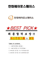 한화에어로스페이스 면접기출(최신)+꿀팁[최종합격!] +1000대기업 1차 직무면접 + 2차 임원면접 최종합격자 답안-1