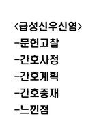 급성신우신염 연구레포트 - 급성신우신염 문헌고찰과 간호사정,간호계획,간호중재 및 느낀점-1