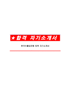 한국수출입은행 토목 자기소개서-1