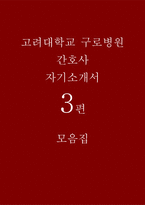 고려대학교 구로병원 자기소개서 3편 모음집] 고려대학교 구로병원 간호사 자기소개서 총 3편 수록 (고려대학교 구로병원에 지원하게 된 동기 및 간호사가 되기 위해서 어떠한 노력을 했는지 등) 고려대학교 구로병원 간호사 자기소개서-1