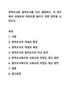 양적조사와 질적조사를 비교 설명하고, 각 연구에서 신뢰도와 타당도를 높이기 위한 방안을 논하시오. 사회복지조사론-1