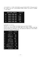 파이썬데이터처리 2025년 2학기 방송통신대 중간과제물)문제 1. 웹 스크래핑을 통한 데이터 수집 문제 2. 공공 API를 활용한 데이터 수집 및 분석 등-7