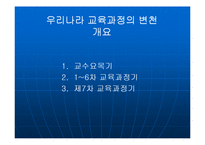 [교육과정] 우리나라 교육과정의 변천fp-2
