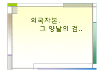 [경영학] 외국자본의 현 상황과 시사점-1