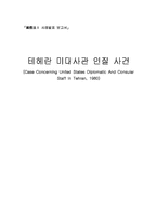 [국제법] 테헤란 미대사관 인질 사건-1