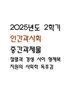 절멸과 갱생 사이 형제복지원의 사회학 독후감, 다음 참고문헌에 제시된 저서 중 하나를 선택하여 독후감을 작성하시오. (2025년도 2학기 인간과사회 중간과제물)-1