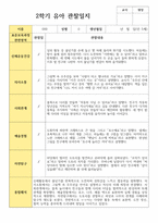 유아 관찰일지와 해석  2학기 만 5세 23명-3