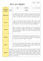 유아 관찰일지와 해석  2학기 만 5세 23명-16
