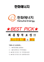한화에너지 면접기출(최신)+꿀팁[최종합격!] +1000대기업 1차 직무면접 + 2차 임원면접 최종합격자 답안-1