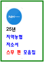 지역농협 자소서 20편 모음 25년 채용완벽대비-1