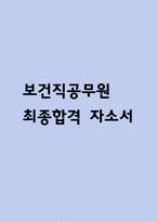 보건직 공무원 자기소개서 - 보건직공무원 최종합격 자소서 (보건직공무원 자기소개서 BEST 예문)-1