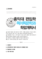 독어독문학과 편입 학업계획서 자기소개서 (홍익대)-1