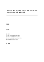 환경법의 발전 과정에서 나타난 공해 개념과 환경 개념에 대하여 비교 설명하시오-1